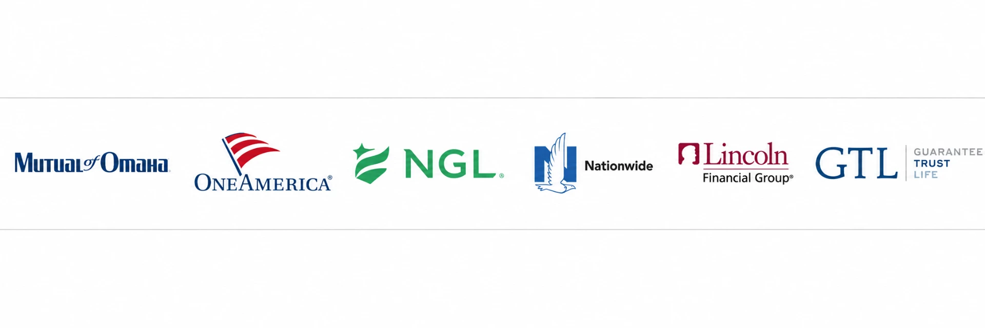 Long-term care insurance carriers Carol works with: Mutual of Omaha, OneAmerica, NGL, Nationwide, Lincoln Financial Group, and GTL (Guarantee Trust Life)
