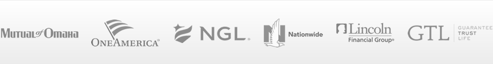 Carriers Carol works with: Mutual of Omaha, OneAmerica, NGL, Nationwide, Lincoln Financial Group, and GTL (Guarantee Trust Life)