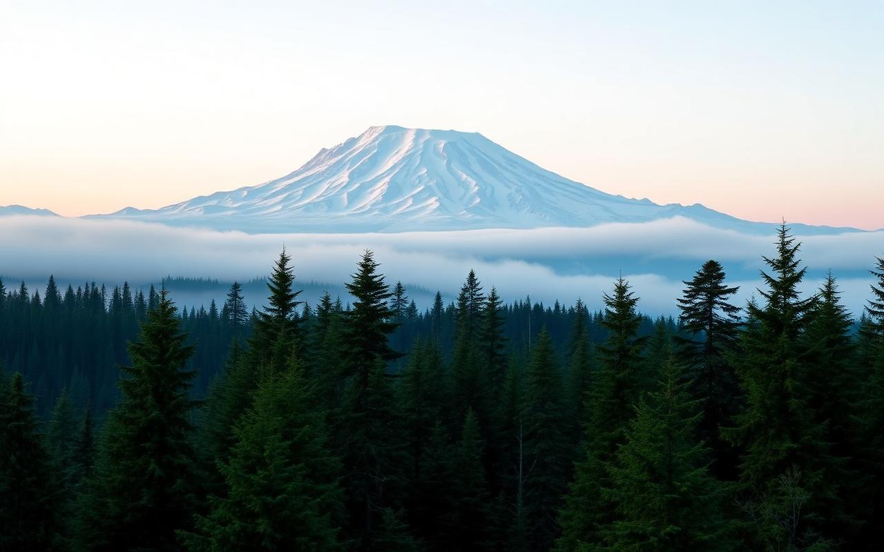 Mount Rainier at sunrise